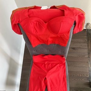 Ivy Park Adidas corset top AND leggings size medium